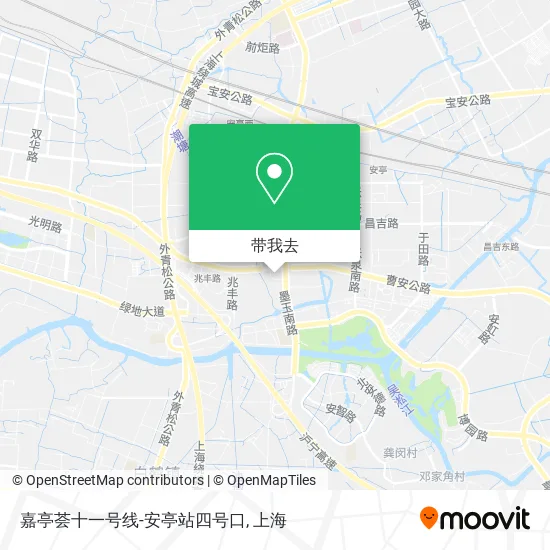 嘉亭荟十一号线-安亭站四号口地图