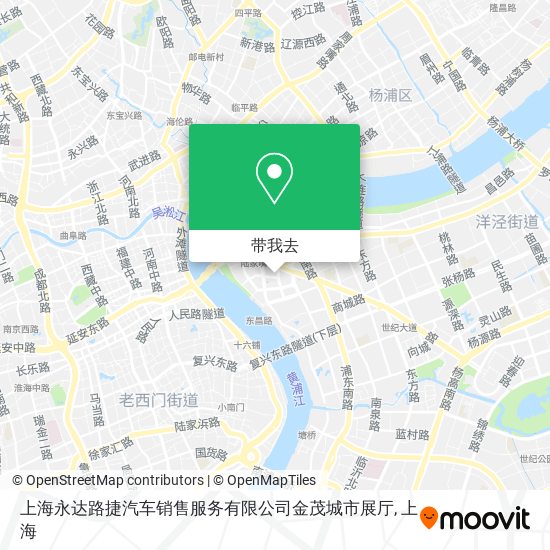 上海永达路捷汽车销售服务有限公司金茂城市展厅地图