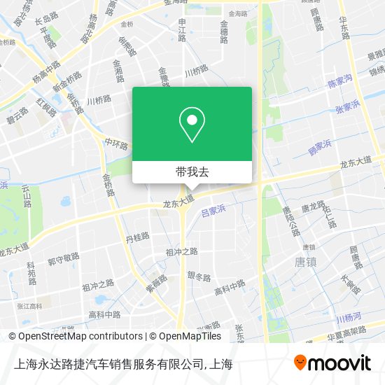 上海永达路捷汽车销售服务有限公司地图