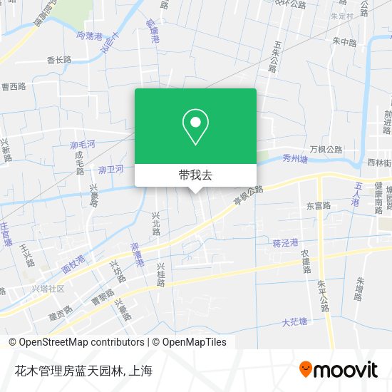 花木管理房蓝天园林地图