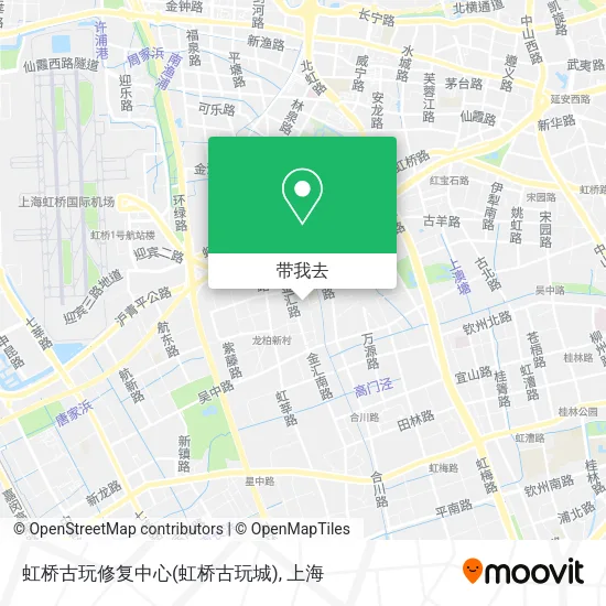虹桥古玩修复中心(虹桥古玩城)地图