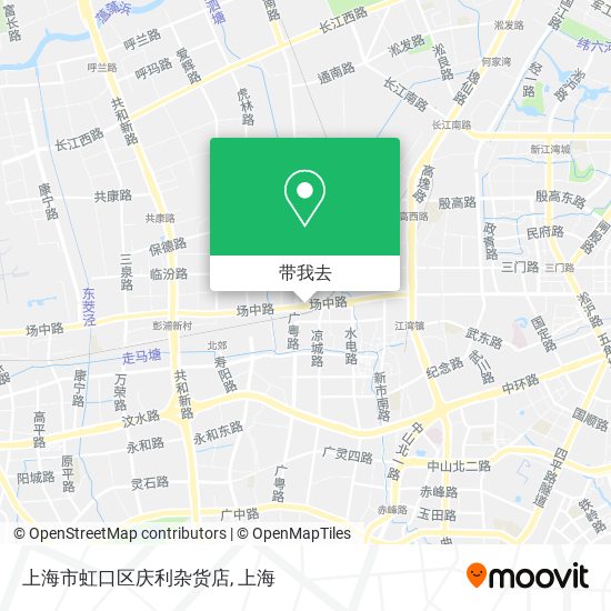 上海市虹口区庆利杂货店地图