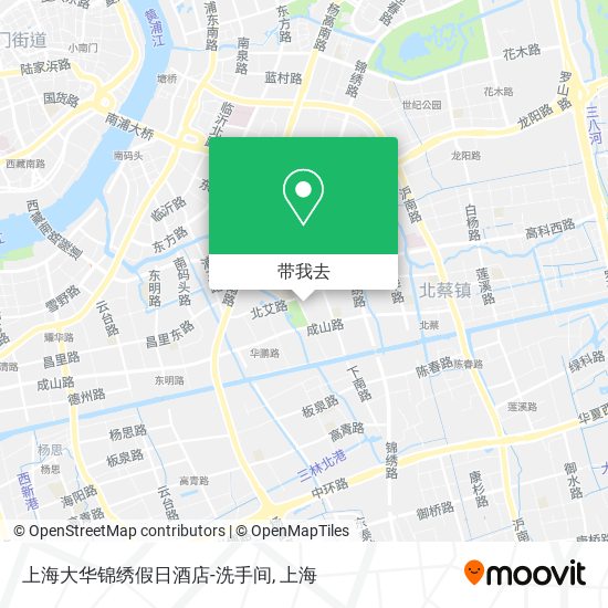 上海大华锦绣假日酒店-洗手间地图
