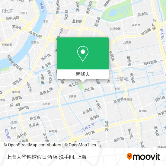上海大华锦绣假日酒店-洗手间地图