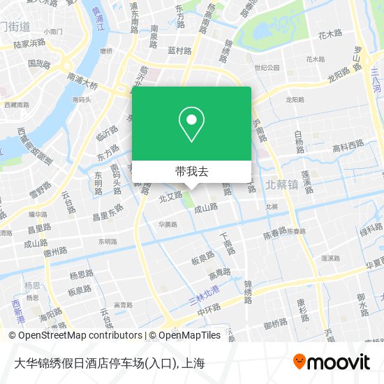 大华锦绣假日酒店停车场(入口)地图