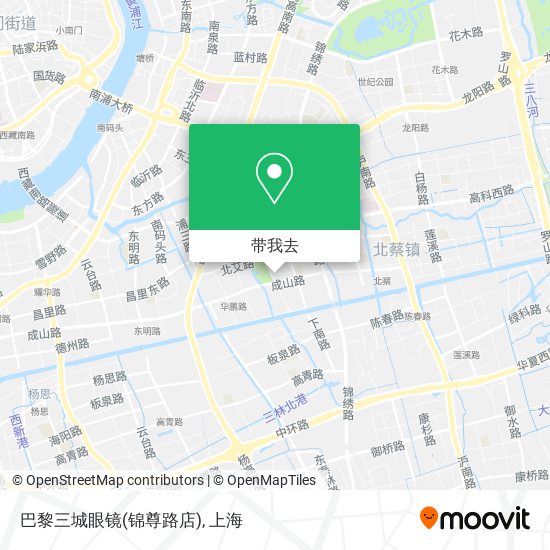 巴黎三城眼镜(锦尊路店)地图