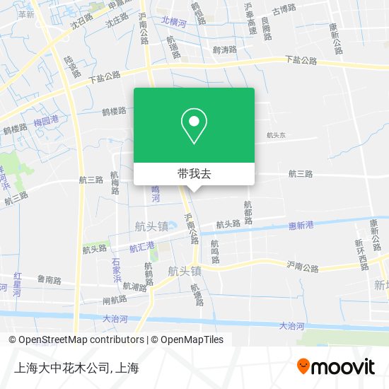 上海大中花木公司地图