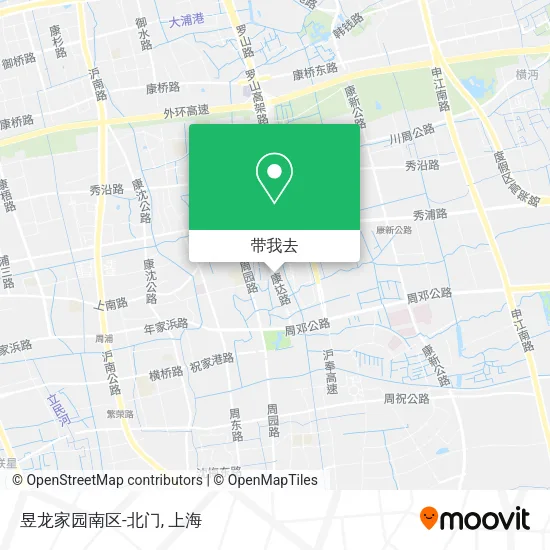 昱龙家园南区-北门地图