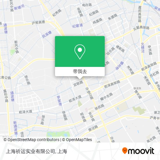 上海祈运实业有限公司地图