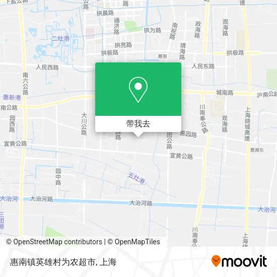 惠南镇英雄村为农超市地图
