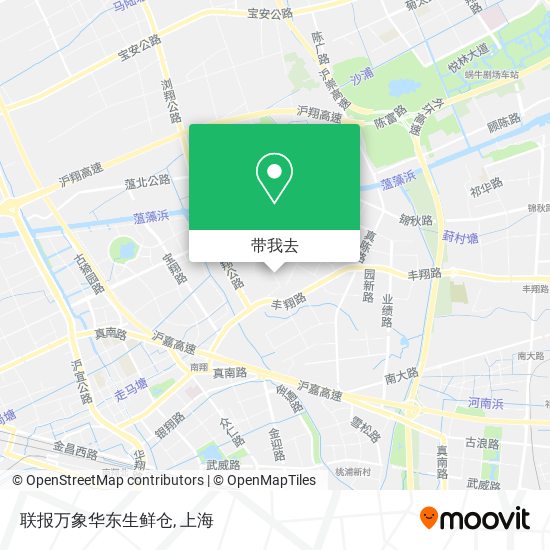 联报万象华东生鲜仓地图