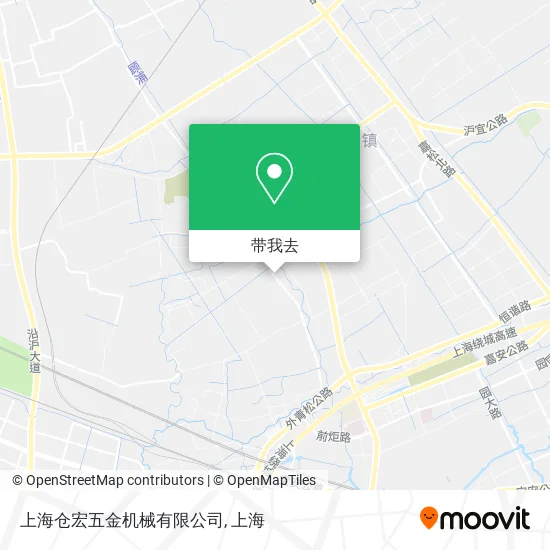 上海仓宏五金机械有限公司地图