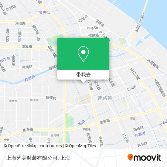 上海艺美时装有限公司地图
