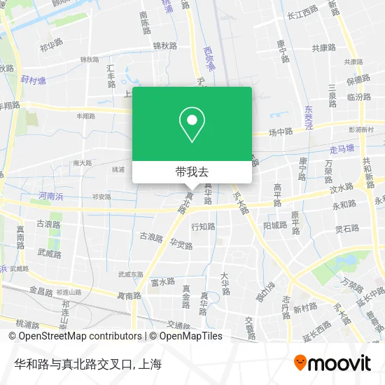 华和路与真北路交叉口地图