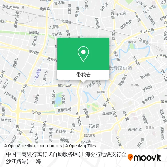 中国工商银行离行式自助服务区(上海分行地铁支行金沙江路站)地图