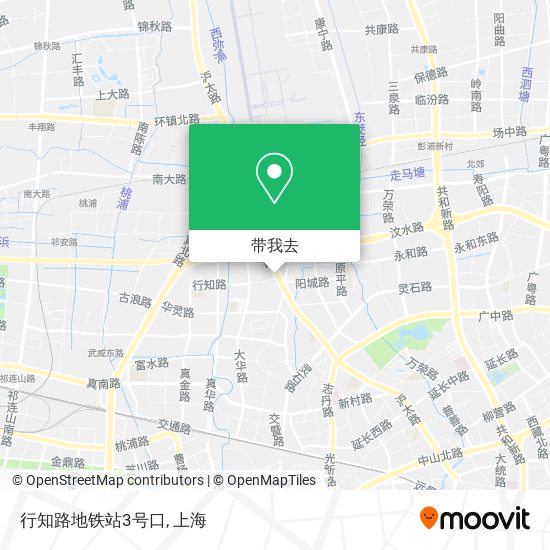 行知路地铁站3号口地图