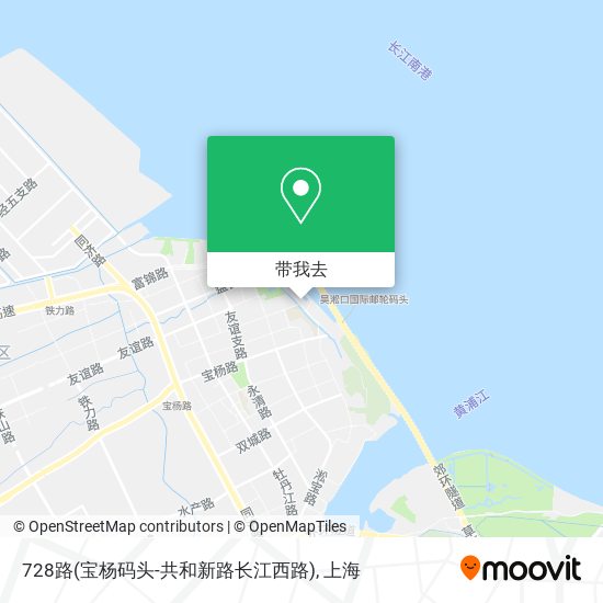 728路(宝杨码头-共和新路长江西路)地图