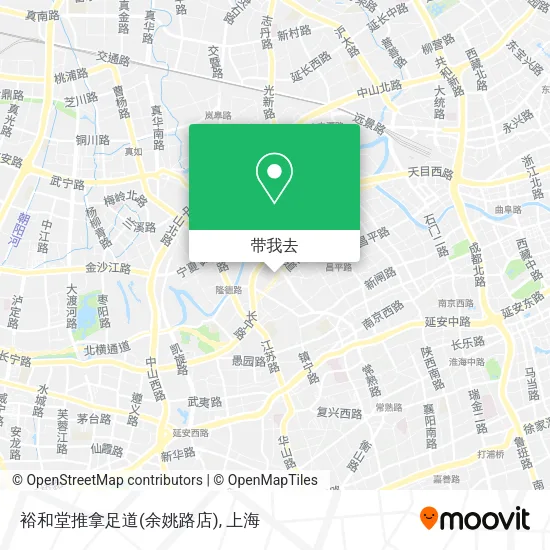 裕和堂推拿足道(余姚路店)地图