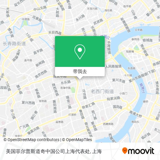 美国菲尔普斯道奇中国公司上海代表处地图