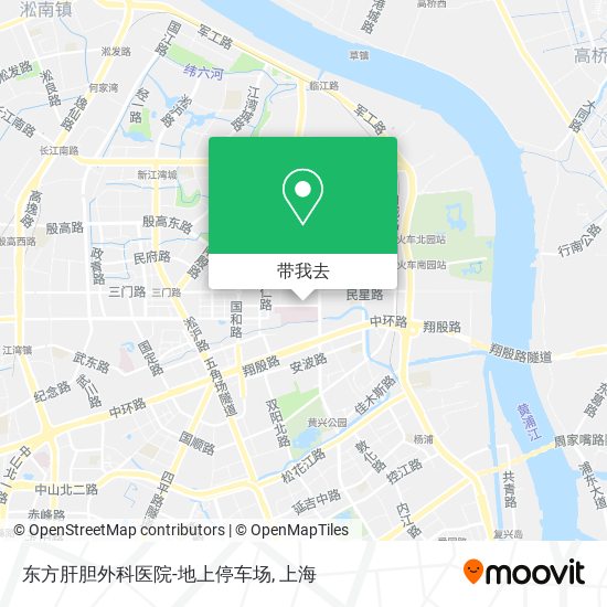 东方肝胆外科医院-地上停车场地图