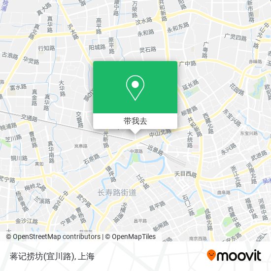 蒋记捞坊(宜川路)地图