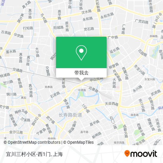 宜川三村小区-西1门地图