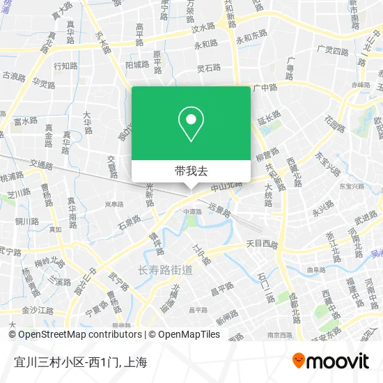 宜川三村小区-西1门地图