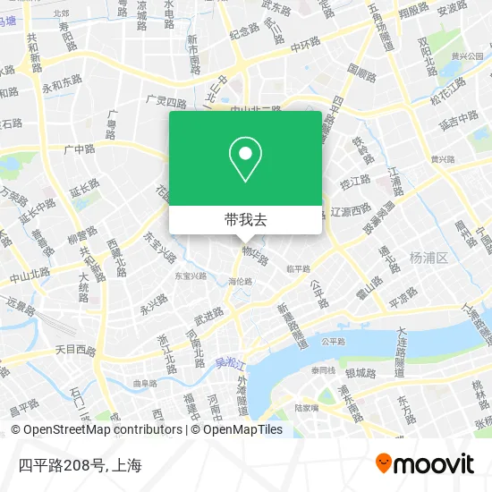 四平路208号地图