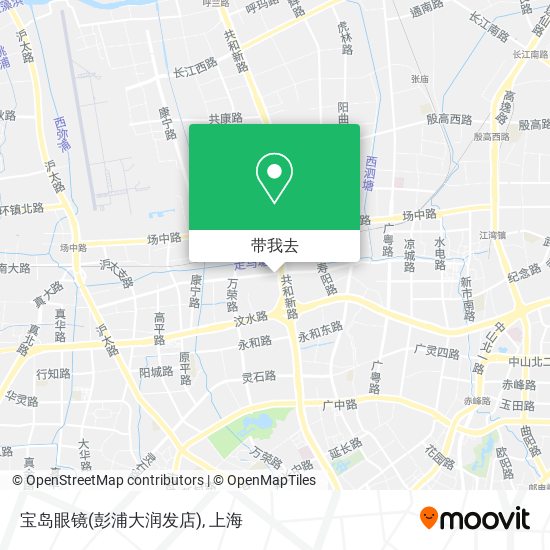 宝岛眼镜(彭浦大润发店)地图