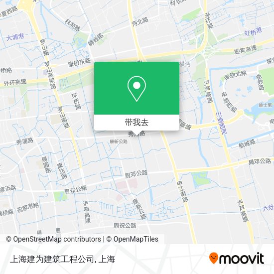 上海建为建筑工程公司地图
