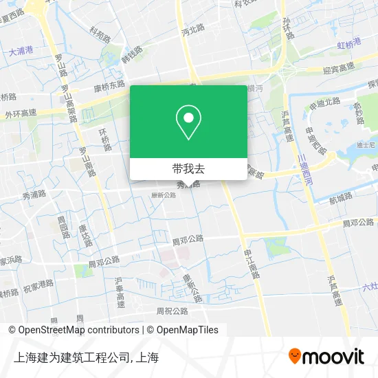 上海建为建筑工程公司地图