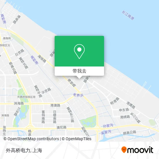 外高桥电力地图