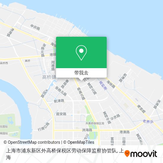 上海市浦东新区外高桥保税区劳动保障监察协管队地图