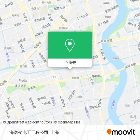 上海送变电工工程公司地图