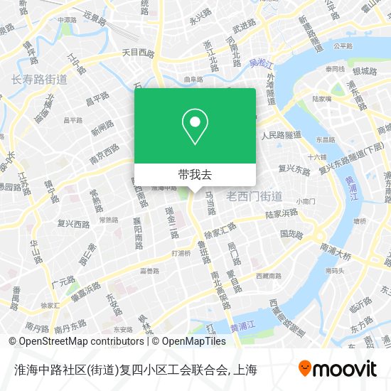 淮海中路社区(街道)复四小区工会联合会地图