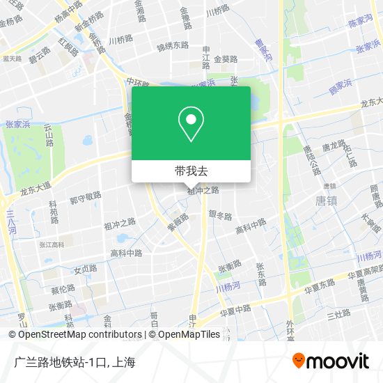 广兰路地铁站-1口地图
