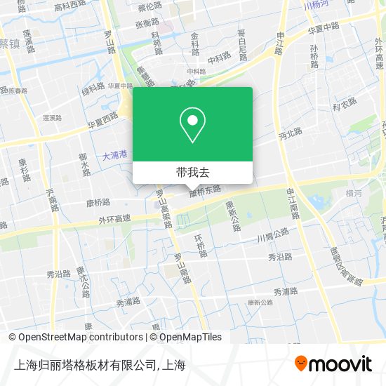 上海归丽塔格板材有限公司地图