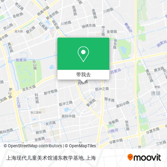 上海现代儿童美术馆浦东教学基地地图
