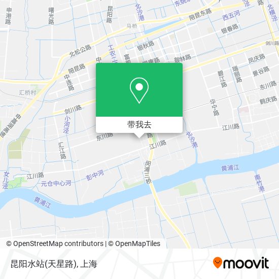 昆阳水站(天星路)地图