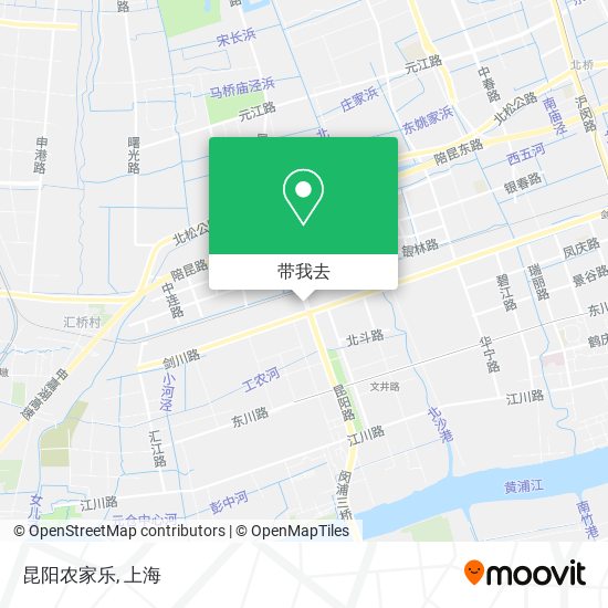 昆阳农家乐地图