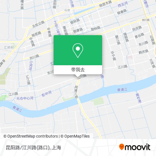 昆阳路/江川路(路口)地图