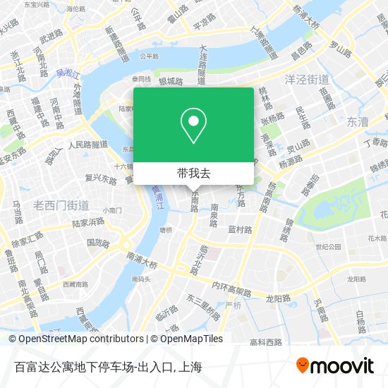 百富达公寓地下停车场-出入口地图