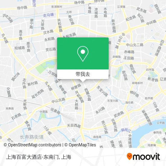 上海百富大酒店-东南门地图