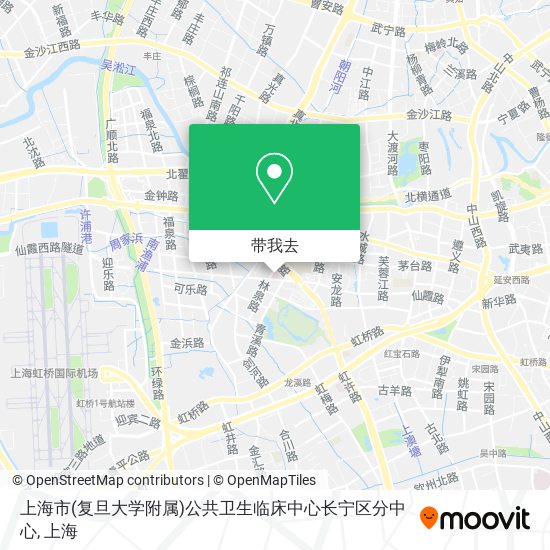 上海市(复旦大学附属)公共卫生临床中心长宁区分中心地图
