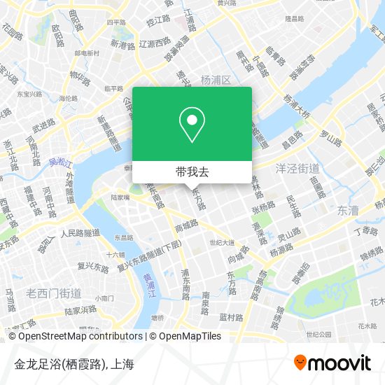 金龙足浴(栖霞路)地图