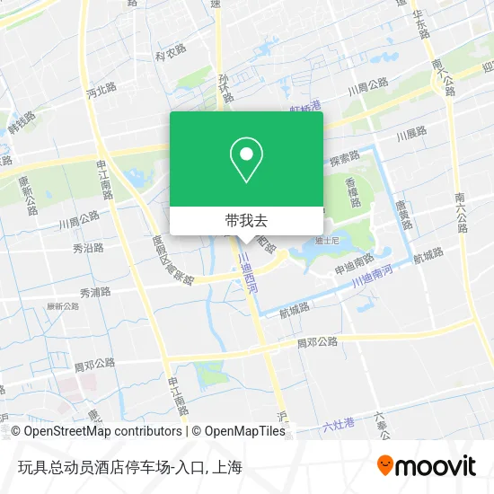 玩具总动员酒店停车场-入口地图