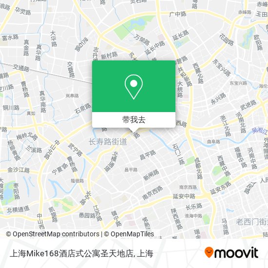 上海Mike168酒店式公寓圣天地店地图