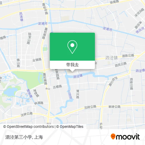 泗泾第三小学地图