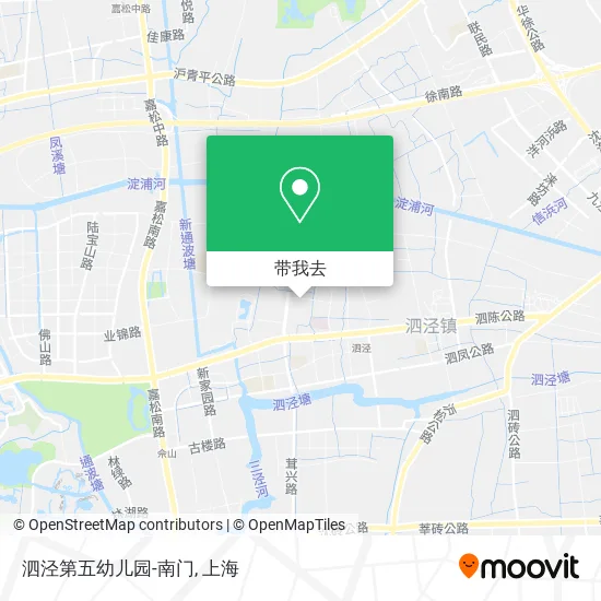 泗泾第五幼儿园-南门地图