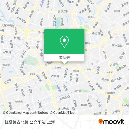 虹桥路古北路 公交车站地图